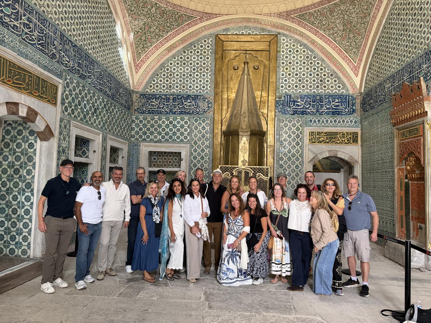whole group inside Topkapi