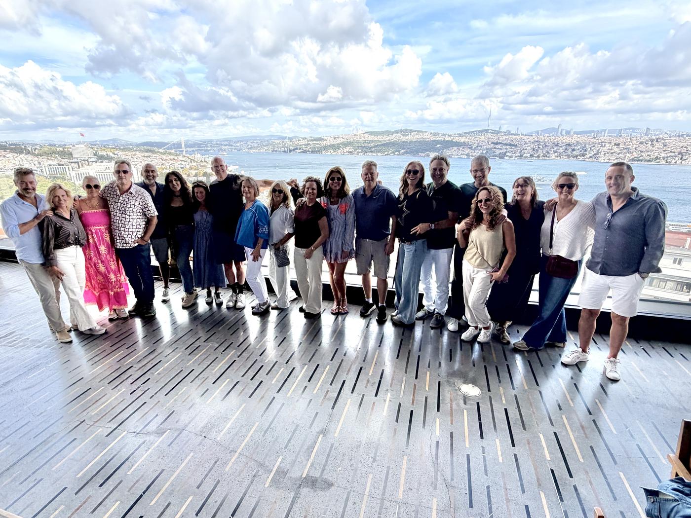 everyone on the terrace
