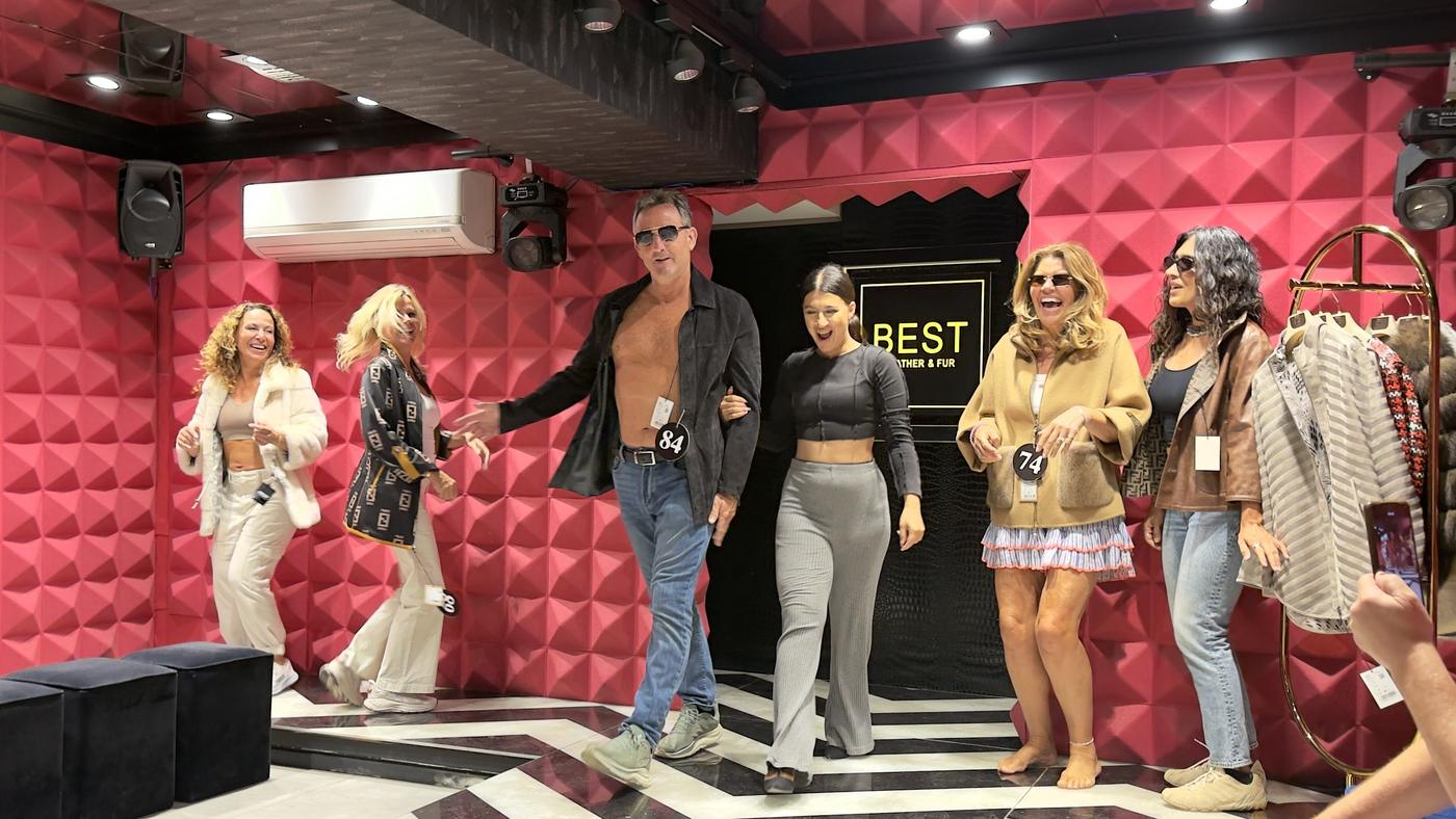 the group takes the catwalk