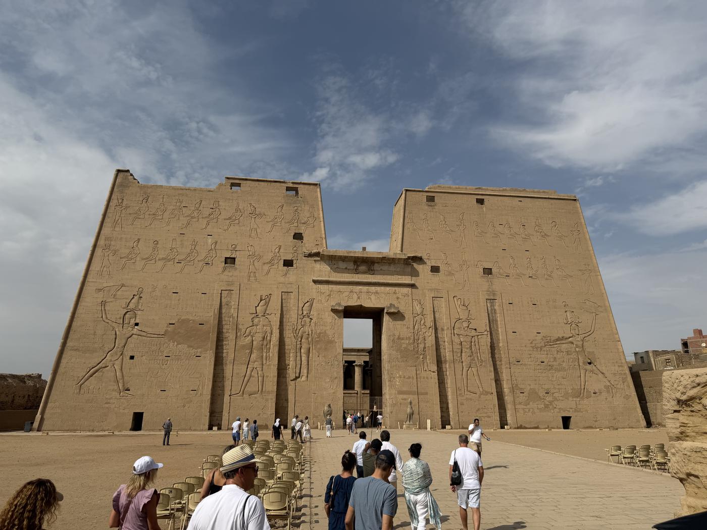 the pylon at Edfu
